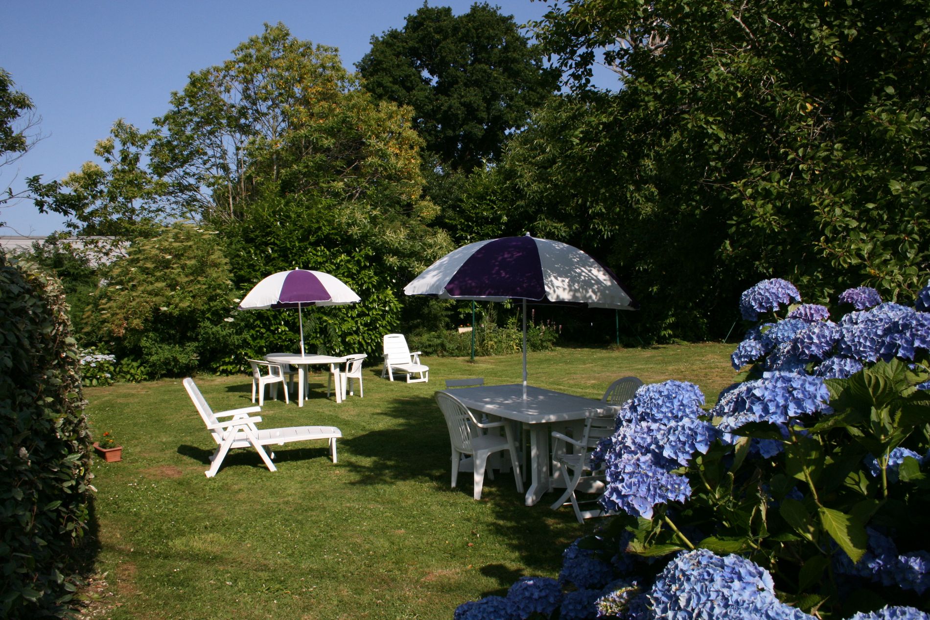 Un jardin au calme, idéal pour se détendre ou se reposer...